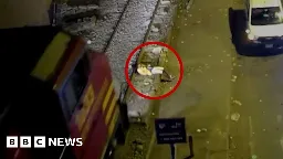 Watch: Lucky escape for man hit by Peru train